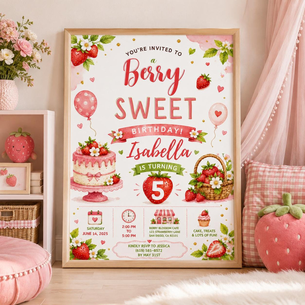 Editable Sweet Treats Birthday Invitation Canva Template, Girls Kids Sweet Cute Fun DIY Chic Tween Party Invite, Printable Digital Download.