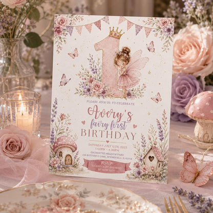 Editable Tea Birthday Invitation Canva Template, Girls Kids Tea Cute Fun DIY Sweet Chic Teen Tween Party Invite, Printable Digital Download.