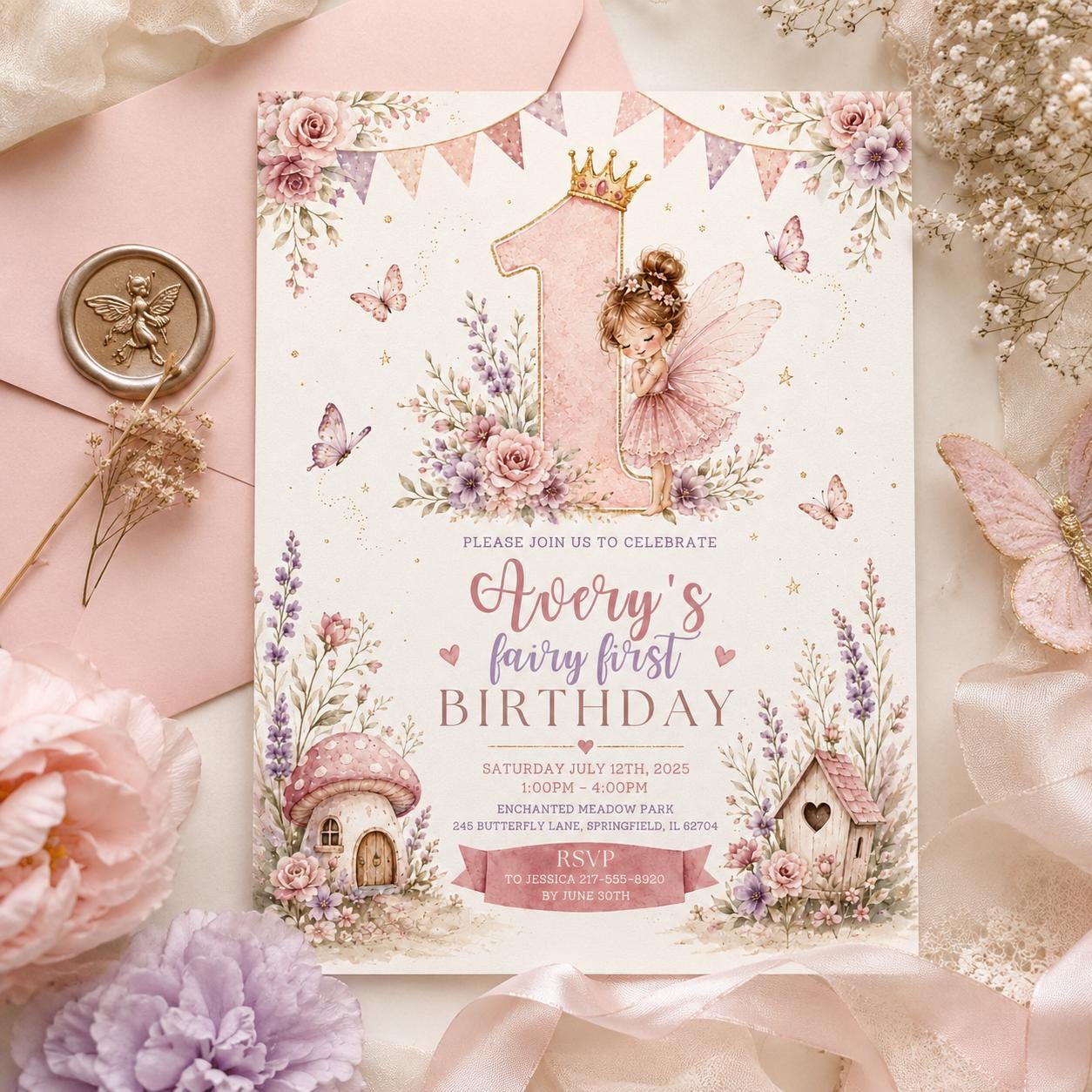 Editable Tea Birthday Invitation Canva Template, Girls Kids Tea Cute Fun DIY Sweet Chic Teen Tween Party Invite, Printable Digital Download.