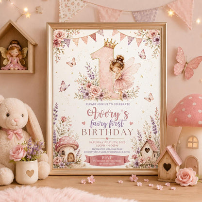 Editable Tea Birthday Invitation Canva Template, Girls Kids Tea Cute Fun DIY Sweet Chic Teen Tween Party Invite, Printable Digital Download.