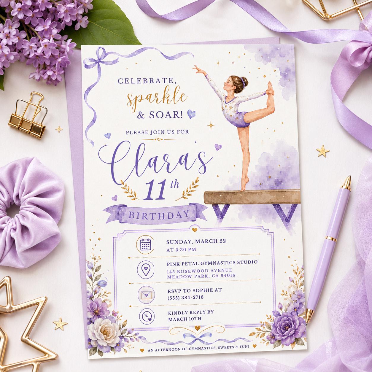 Editable Sweet Treats Birthday Invitation Canva Template, Girls Kids Sweet Cute Fun DIY Chic Tween Party Invite, Printable Digital Download.