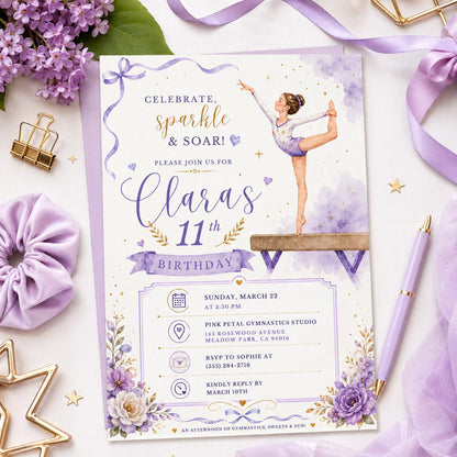 Editable Sweet Treats Birthday Invitation Canva Template, Girls Kids Sweet Cute Fun DIY Chic Tween Party Invite, Printable Digital Download.