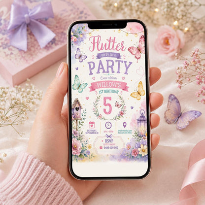 Editable Rainbow Birthday Invitation Canva Template, Kids Cute Fun DIY Sweet Chic Teen Tween Adult Party Invite, Printable Digital Download.