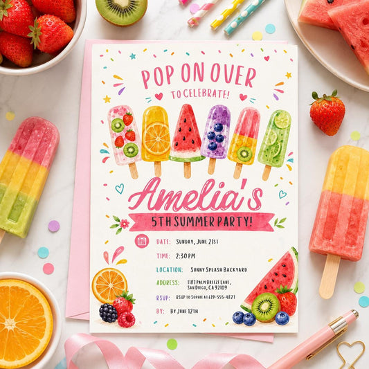 Editable Pool Birthday Invitation Canva Template, Cream Pool Cute Modern Fun Themed DIY Sweet Chic Party Invite, Printable Digital Download.