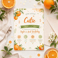 Editable Our Little Cutie Is Birthday Invitation Canva Template, Girls Kids Cute Fun DIY Chic Teen Party Invite, Printable Digital Download.