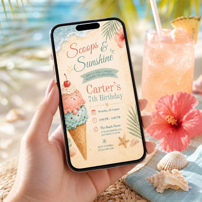 Editable Pool Birthday Invitation Canva Template, Cream Pool Cute Modern Fun Themed DIY Sweet Chic Party Invite, Printable Digital Download.