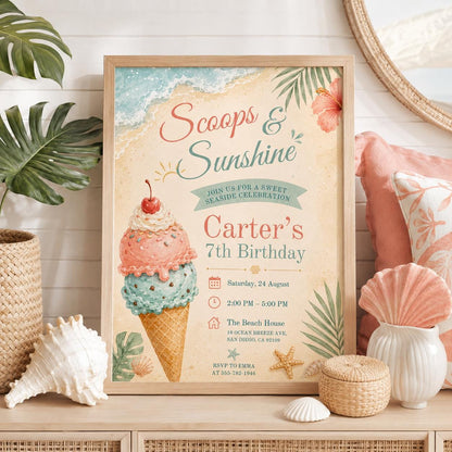 Editable Pool Birthday Invitation Canva Template, Cream Pool Cute Modern Fun Themed DIY Sweet Chic Party Invite, Printable Digital Download.