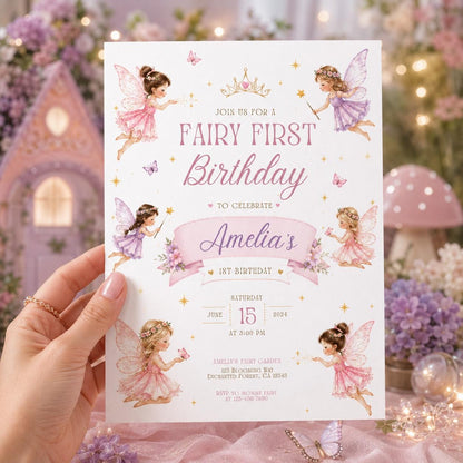 Editable Tea Birthday Invitation Canva Template, Girls Kids Tea Cute Fun DIY Sweet Chic Teen Tween Party Invite, Printable Digital Download.