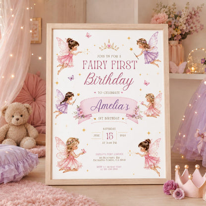Editable Tea Birthday Invitation Canva Template, Girls Kids Tea Cute Fun DIY Sweet Chic Teen Tween Party Invite, Printable Digital Download.