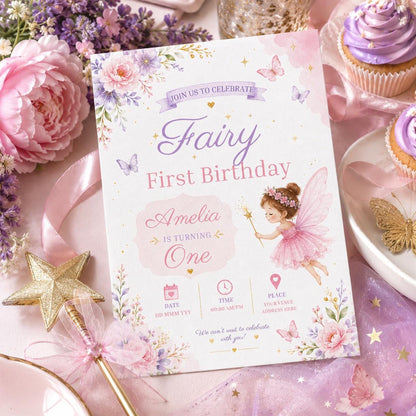 Editable Tea Birthday Invitation Canva Template, Girls Kids Tea Cute Fun DIY Sweet Chic Teen Tween Party Invite, Printable Digital Download.