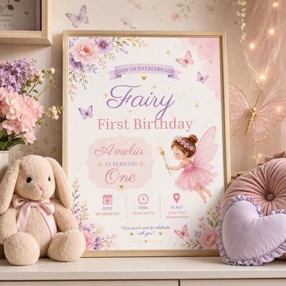 Editable Tea Birthday Invitation Canva Template, Girls Kids Tea Cute Fun DIY Sweet Chic Teen Tween Party Invite, Printable Digital Download.