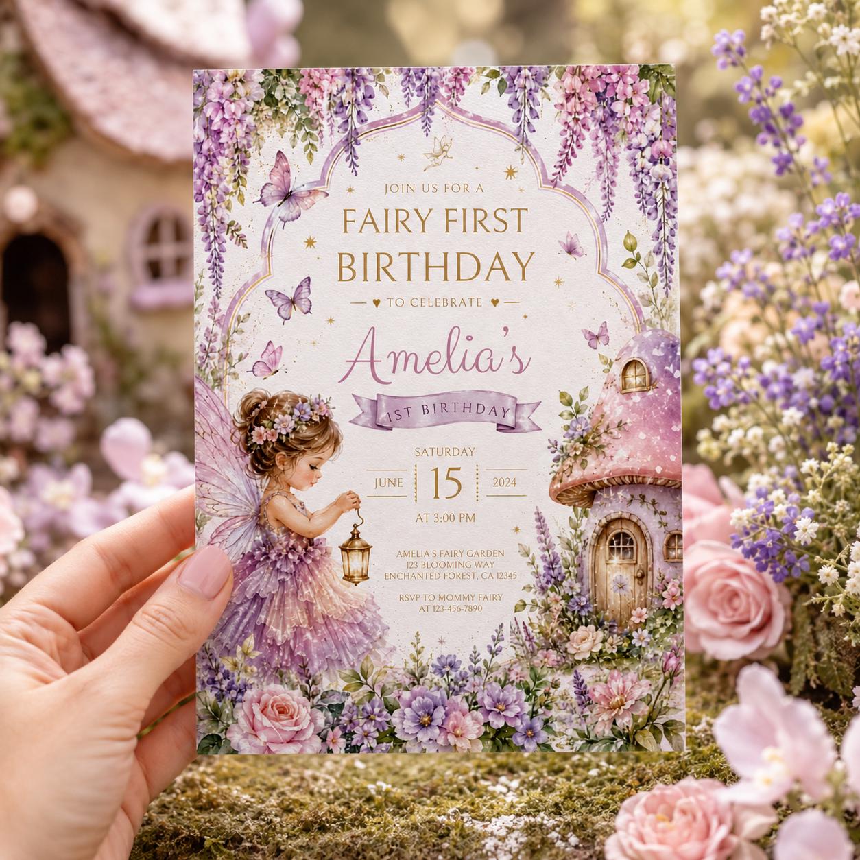 Editable Tea Birthday Invitation Canva Template, Girls Kids Tea Cute Fun DIY Sweet Chic Teen Tween Party Invite, Printable Digital Download.