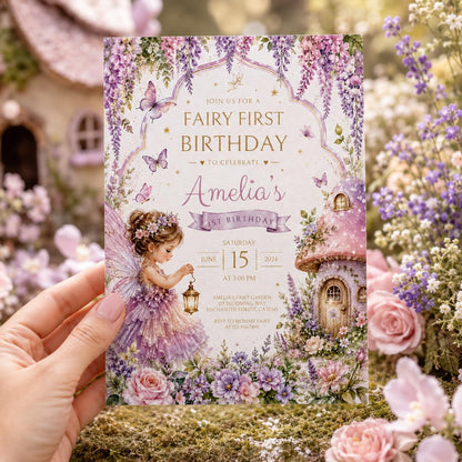 Editable Tea Birthday Invitation Canva Template, Girls Kids Tea Cute Fun DIY Sweet Chic Teen Tween Party Invite, Printable Digital Download.