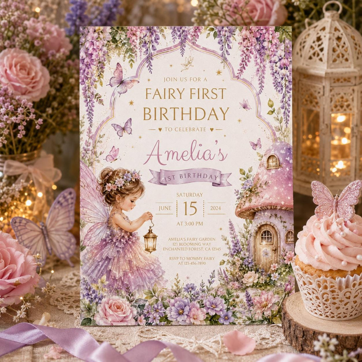 Editable Tea Birthday Invitation Canva Template, Girls Kids Tea Cute Fun DIY Sweet Chic Teen Tween Party Invite, Printable Digital Download.