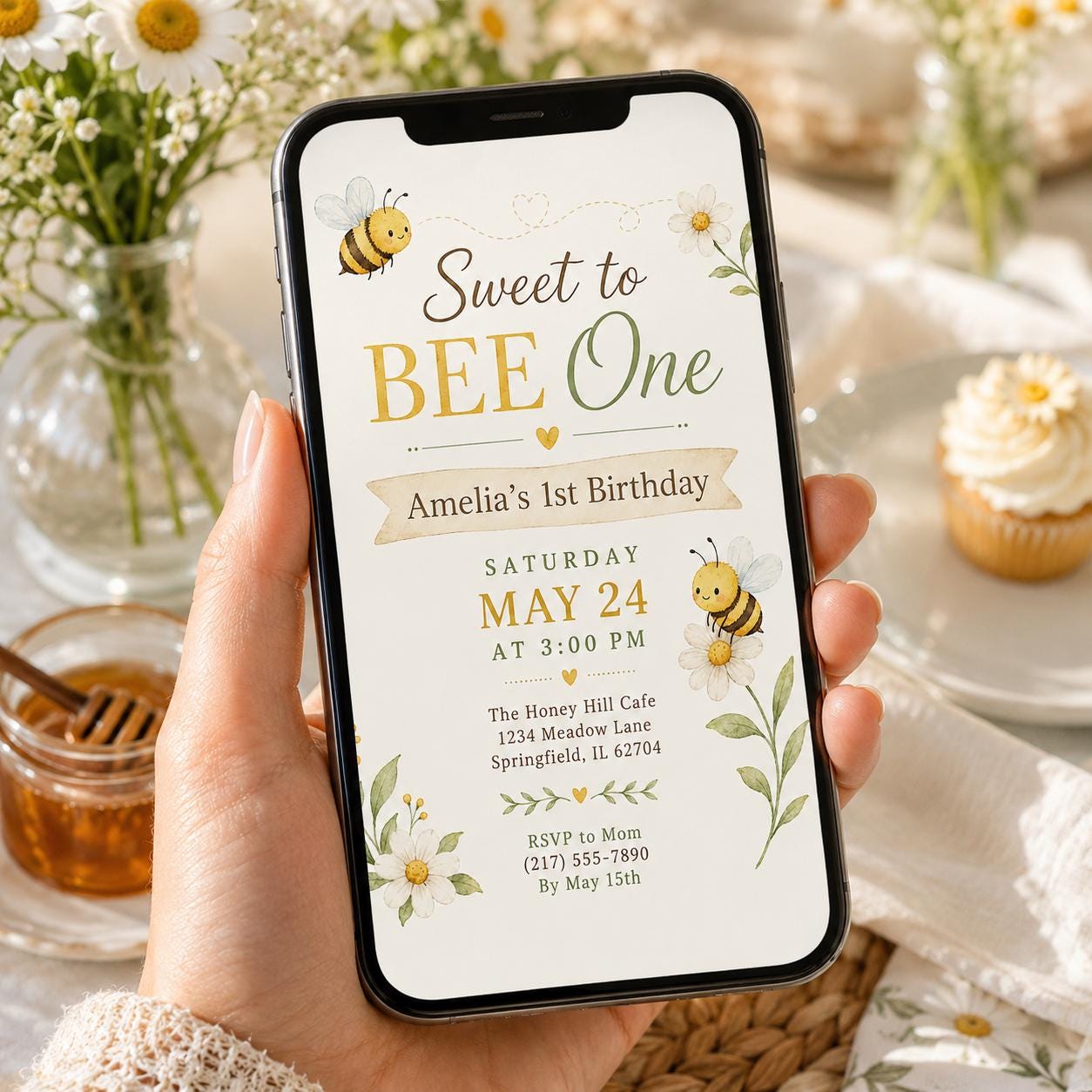 Editable Sweet Treats Birthday Invitation Canva Template, Kids Sweet Cute Modern Fun DIY Chic Teen Party Invite, Printable Digital Download.