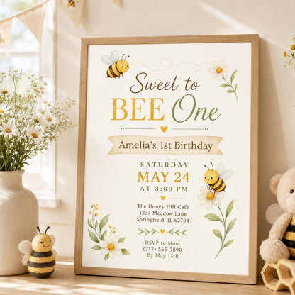 Editable Sweet Treats Birthday Invitation Canva Template, Kids Sweet Cute Modern Fun DIY Chic Teen Party Invite, Printable Digital Download.