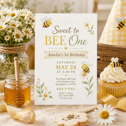 Editable Sweet Treats Birthday Invitation Canva Template, Kids Sweet Cute Modern Fun DIY Chic Teen Party Invite, Printable Digital Download.