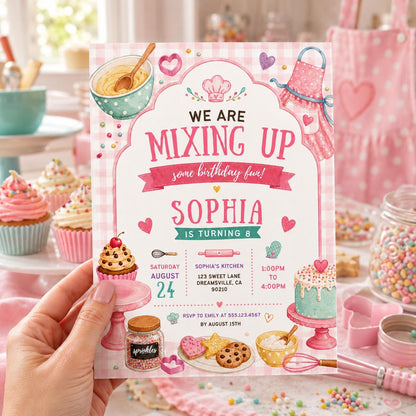 Editable Sweet Treats Birthday Invitation Canva Template, Kids Sweet Cute Modern Fun DIY Chic Teen Party Invite, Printable Digital Download.