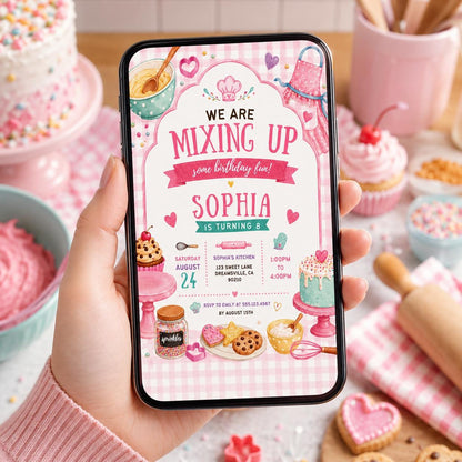 Editable Sweet Treats Birthday Invitation Canva Template, Kids Sweet Cute Modern Fun DIY Chic Teen Party Invite, Printable Digital Download.