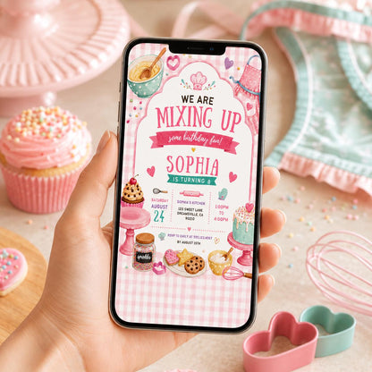 Editable Sweet Treats Birthday Invitation Canva Template, Kids Sweet Cute Modern Fun DIY Chic Teen Party Invite, Printable Digital Download.