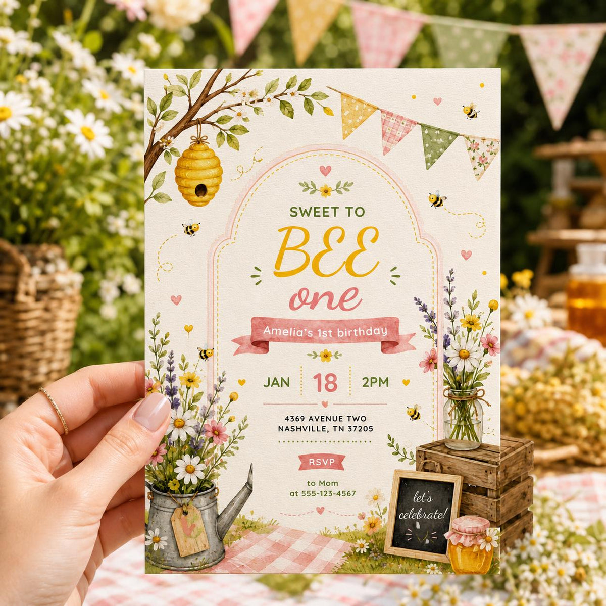 Editable Sweet Treats Birthday Invitation Canva Template, Kids Sweet Cute Modern Fun DIY Chic Teen Party Invite, Printable Digital Download.