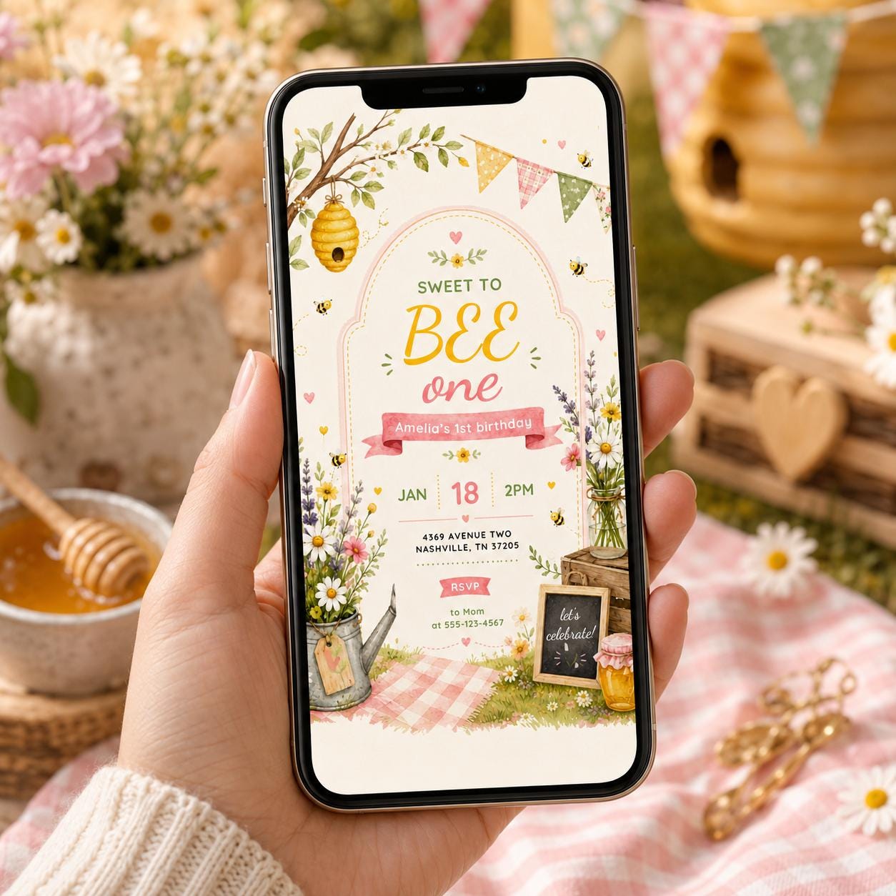 Editable Sweet Treats Birthday Invitation Canva Template, Kids Sweet Cute Modern Fun DIY Chic Teen Party Invite, Printable Digital Download.