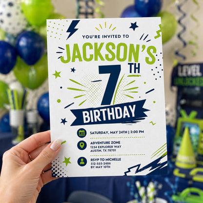 Editable Superhero Birthday Invitation Canva Template, Boys Hero Cute Fun DIY Sweet Chic Kids Teen Party Invite, Printable Digital Download.
