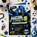 Editable Football Birthday Invitation Canva Template, Boys Kids Cute Fun DIY Sweet Chic Teen Tween Party Invite, Printable Digital Download.