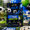 Editable Football Birthday Invitation Canva Template, Boys Kids Cute Fun DIY Sweet Chic Teen Tween Party Invite, Printable Digital Download.