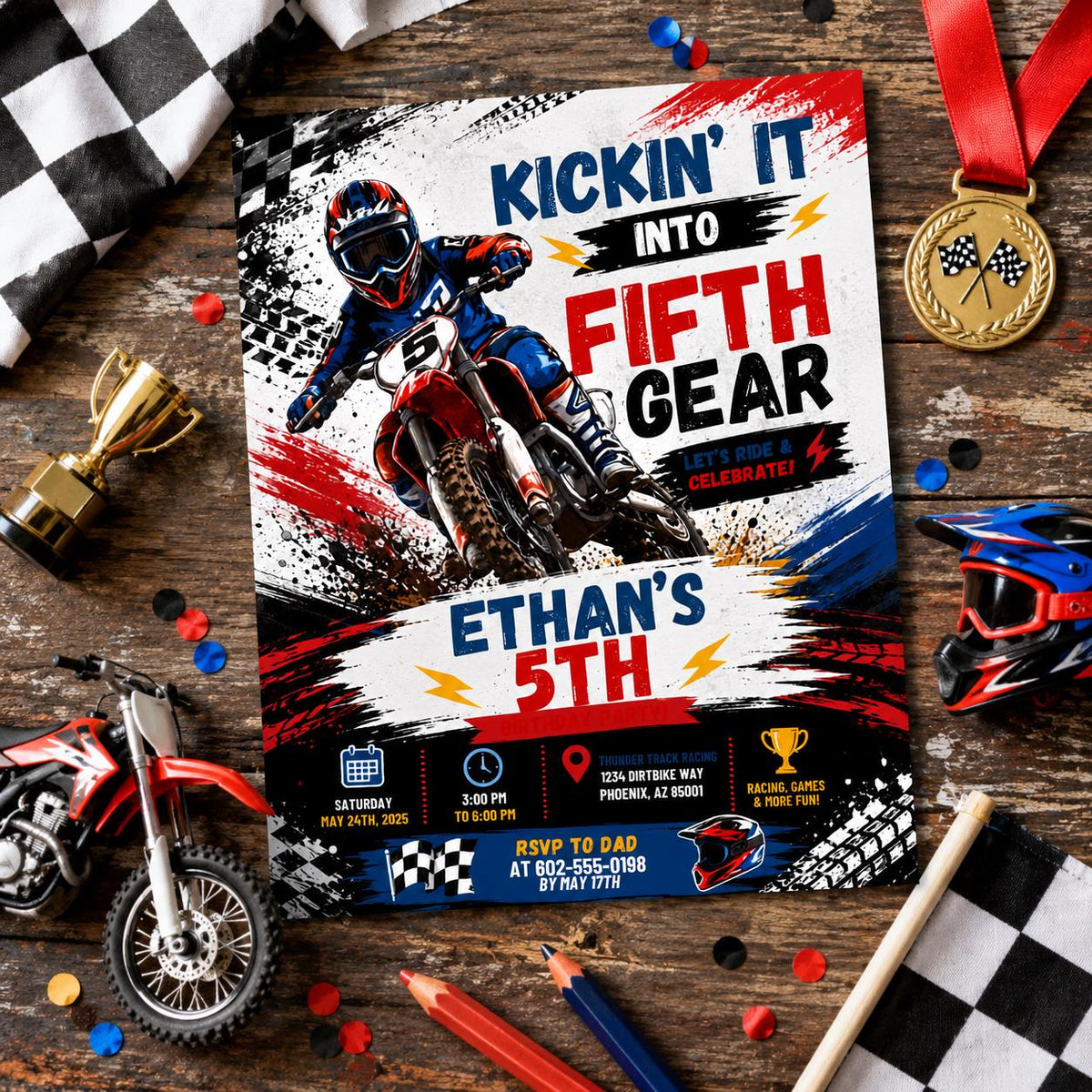 Editable Race Car Birthday Invitation Canva Template, Boho Boys Kids Racing Cute Fun DIY Chic Teen Party Invite, Printable Digital Download.