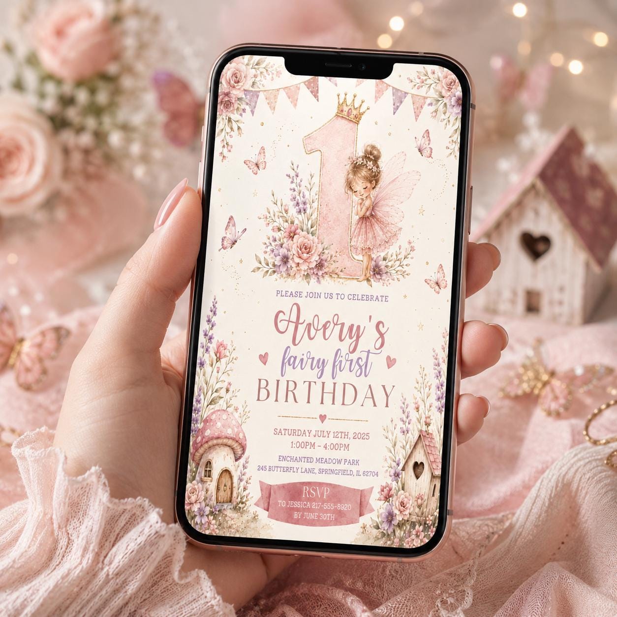 Editable Tea Birthday Invitation Canva Template, Girls Kids Tea Cute Fun DIY Sweet Chic Teen Tween Party Invite, Printable Digital Download.