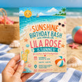 Editable Coastal Birthday Invitation Canva Template, Blue Girls Teens Beach Cute Fun DIY Chic Kids Party Invite, Printable Digital Download.