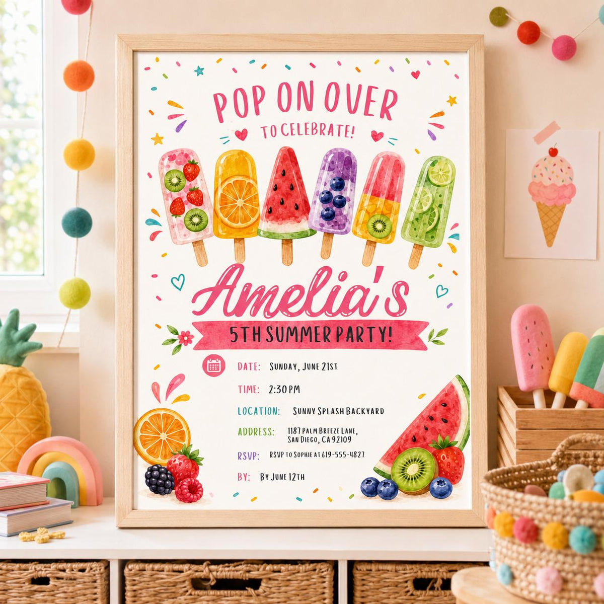 Editable Pool Birthday Invitation Canva Template, Cream Pool Cute Modern Fun Themed DIY Sweet Chic Party Invite, Printable Digital Download.