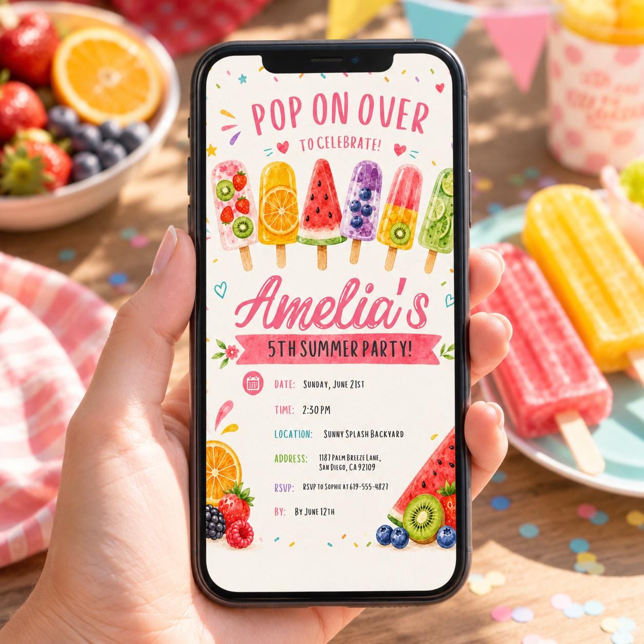 Editable Pool Birthday Invitation Canva Template, Cream Pool Cute Modern Fun Themed DIY Sweet Chic Party Invite, Printable Digital Download.