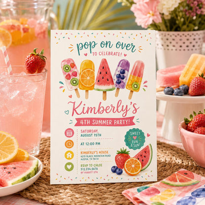 Editable Pool Birthday Invitation Canva Template, Cream Pool Cute Modern Fun Themed DIY Sweet Chic Party Invite, Printable Digital Download.
