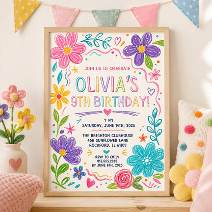 Editable Pool Birthday Invitation Canva Template, Kids Pool Cute Modern Fun Themed Custom DIY Chic Party Invite, Printable Digital Download.