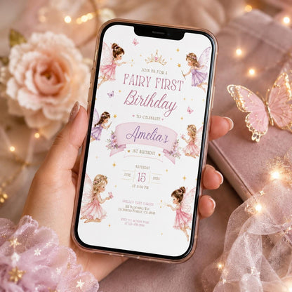 Editable Tea Birthday Invitation Canva Template, Girls Kids Tea Cute Fun DIY Sweet Chic Teen Tween Party Invite, Printable Digital Download.