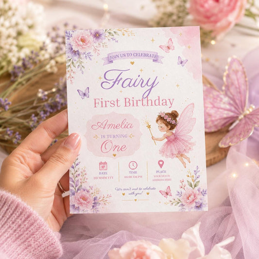 Editable Tea Birthday Invitation Canva Template, Girls Kids Tea Cute Fun DIY Sweet Chic Teen Tween Party Invite, Printable Digital Download.
